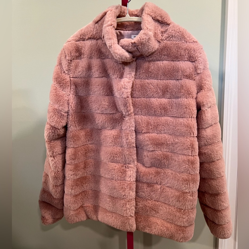 En Creme Blush Teddy Coat/Jacket